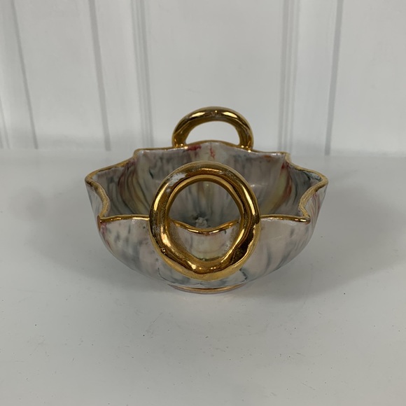 Ceramic dish from Italy 730/2 4.5” wide with handles. - Picture 2 of 6